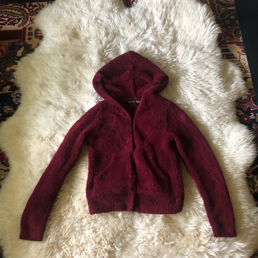 BAREFOOT DREAMS Cozy Chic red Hoodie ultra soft size S
